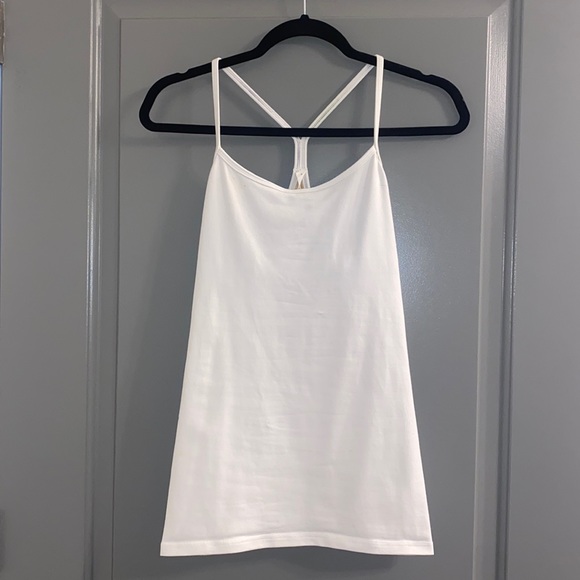 lululemon athletica Tops - Lululemon White Power Y Tank